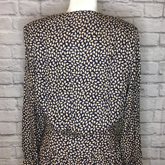 Vintage Hudson's Bay Mirror Room Long Sleeve Silk Dress - 16 - Picture 4 of 10
